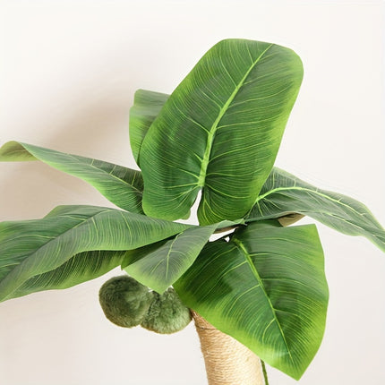 UNICORN 80.01cm Banana Leaf Cat Scratching Post with Climbing Frame
