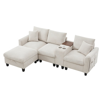 UNICORN Modern L-shaped sofa the first choice for small apartments Gray Beige
