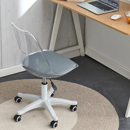 UNICORN Backrest Chair 360-Degree Rotating Office Chair Transparant Gray yellow Pink