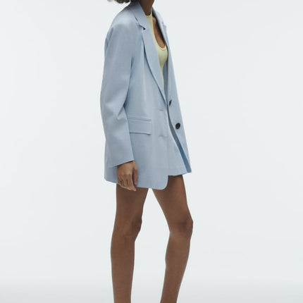 UNICORN Women's suit costume light blue black trousers skirt blazer xs s m l xl