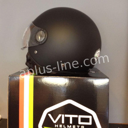 Scooter bromfiets zomerhelm jet helm vito loreto roof boxer maten xs s m l xl xxl | Scooterhelm
