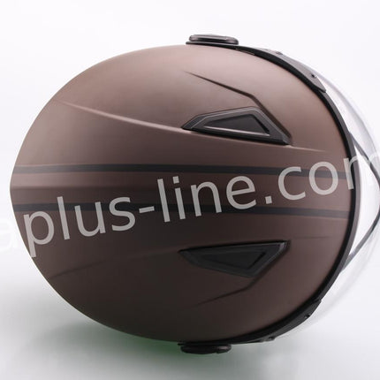 Scooter bromfiets zomerhelm jet helm vito moda notte roof boxer maten xs s m l xl xxl | Scooterhelm