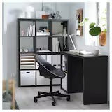 UNICORN Desk black-brown 111x39 cm