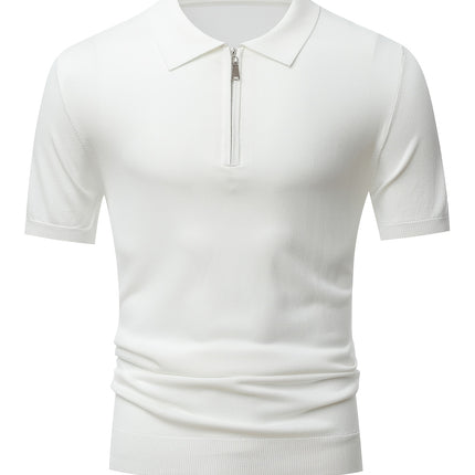 UNICORN Collared Half-Zip Short-Sleeve Shirt Men's Commuting Casual Solid Color s m l xl xxl