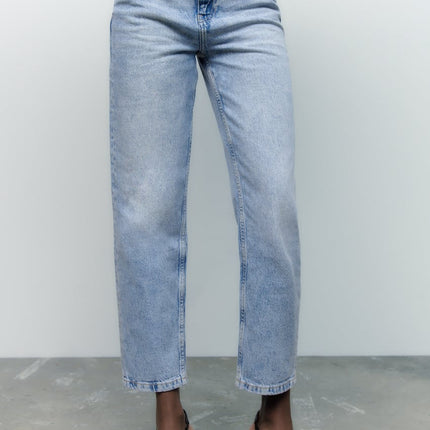 UNICORN Women's long jeans wide-leg high waist pink dark blue beige black white light blue blue xxs xs s m l xl xxl xxxl