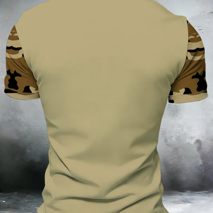 UNICORN Summer Stylish Zip-Up Polo Shirt with Trendy Camouflage Patchwork s m l xl xxl