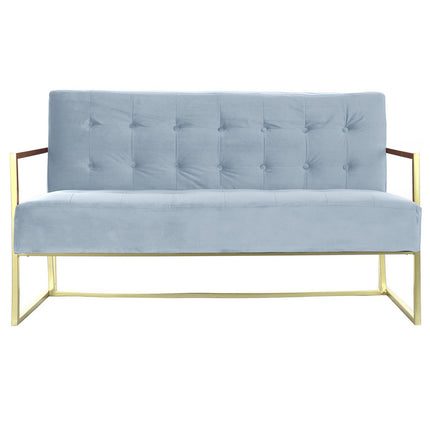 UNICORN Two-seater sofa metal blue Length 128 cm Width 70 cm Height 76 cm