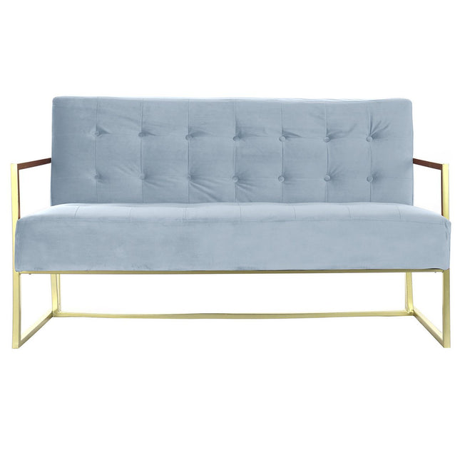 UNICORN Two-seater sofa metal blue Length 128 cm Width 70 cm Height 76 cm