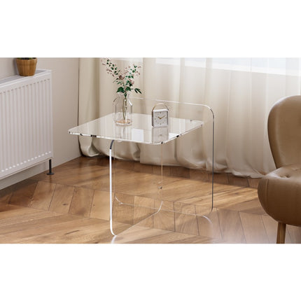 UNICORN Acrylic Drinking Table Transparent Round Side Table Green Orange