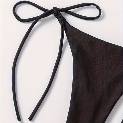 UNICORN Solid Color Sexy Rope Style Bikini Swimwear for Fashionable Women s m l