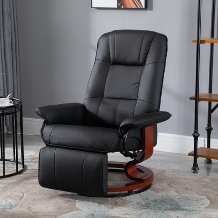 UNICORN Swivel Recliner with Reclining Function Black