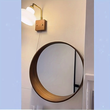 UNICORN Solid Oak 60x60cm Wall Mirror Black White