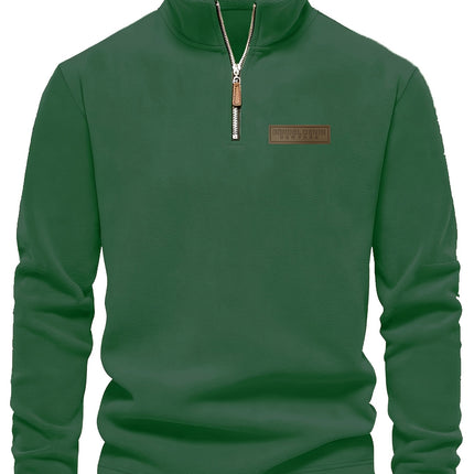 UNICORN Men's Sweatshirt with Stand-Up Collar, Half-Zip, Long Sleeves s m l xl xxl