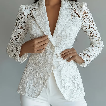 UNICORN Elegant Semi-Sheer Spring And Summer Blazer with Lining for Women s m l xl xxl
