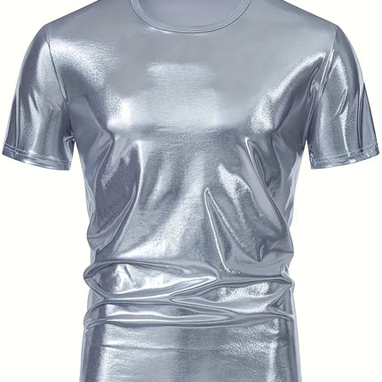 UNICORN Mens Shiny Casual Short-Sleeve T-Shirt Made Of 100% Polyester xxs xs s m l xl