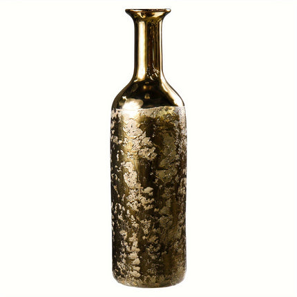 UNICORN Large Bronze-Tone Ceramic Bud Vase 11.5x11.5x38CM