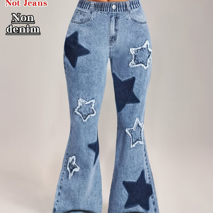 UNICORN Printed Legging Not Denim Fabric Blue s m l xl xxl