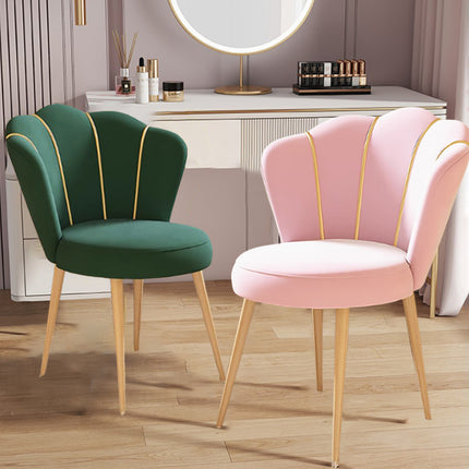 UNICORN Elegant Dressing Chair with Wooden Legs green grey