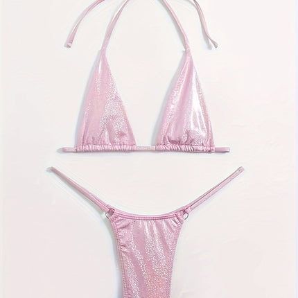 UNICORN Solid Color Hot And Sexy Triangle Cup Bikini xs s m l xl