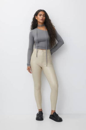 UNICORN Women's leather trousers beige black xxs xs s m l xl xxl xxxl