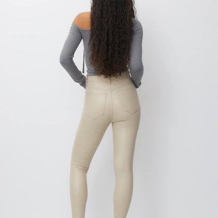 UNICORN Women's leather trousers beige black xxs xs s m l xl xxl xxxl