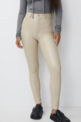 UNICORN Women's leather trousers beige black xxs xs s m l xl xxl xxxl
