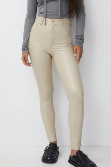 UNICORN Women's leather trousers beige black xxs xs s m l xl xxl xxxl