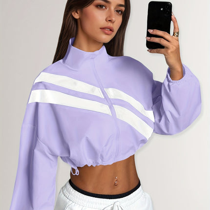 UNICORN Sports Zip-Up Stand Collar Jacket with Drawstring Hem Suitable for Running s m l