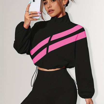 UNICORN Sports Zip-Up Stand Collar Jacket with Drawstring Hem Suitable for Running s m l