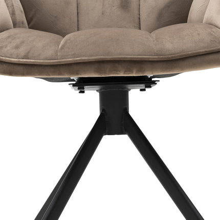 UNICORN Armchair swivel brown
