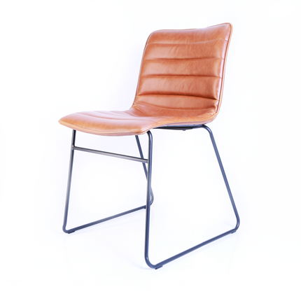 UNICORN Side chair cognac brown