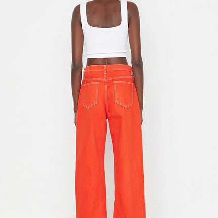 UNICORN Women's jeans dark green orange xxs xs s m l xl
