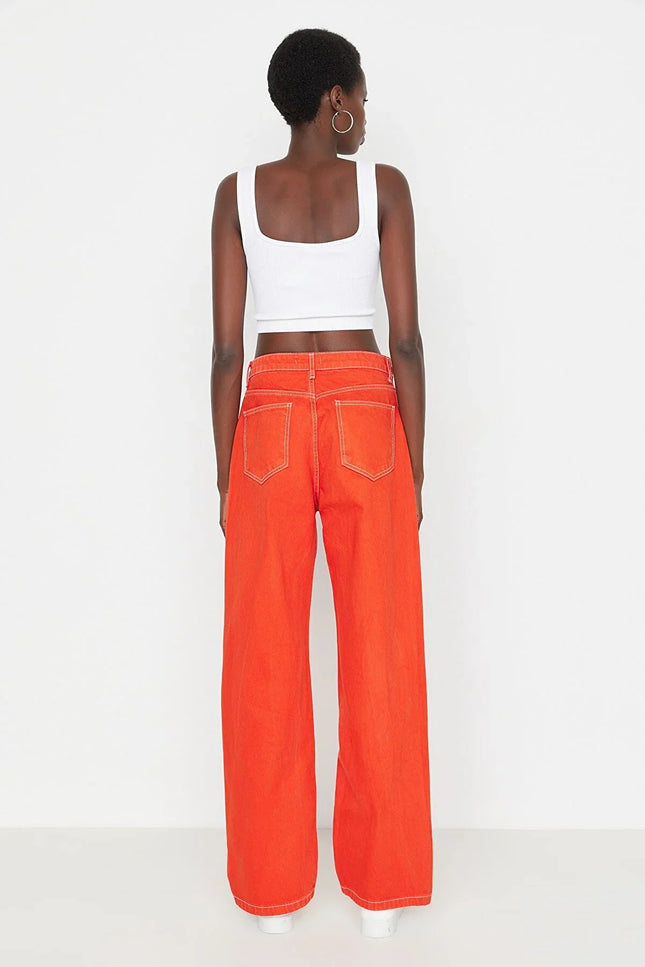 UNICORN Women's jeans dark green orange xxs xs s m l xl