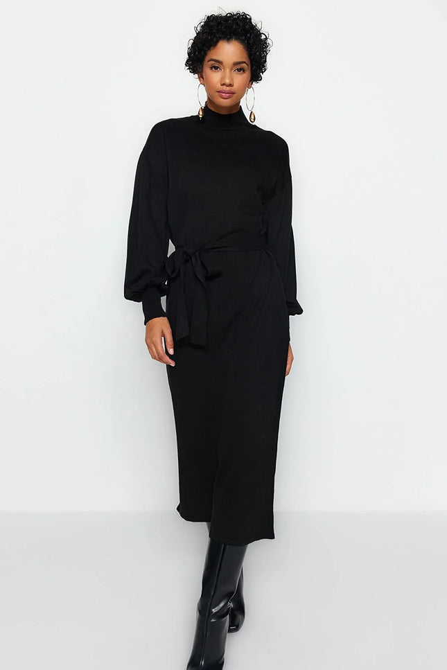 Dames jurk zwart s m l xl