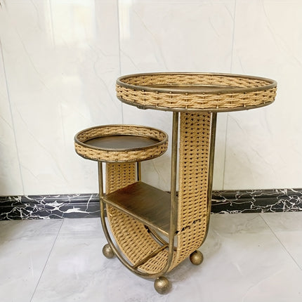UNICORN Handmade Metal Ironwork and Paper Rope Woven Coffee Table