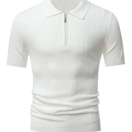 UNICORN Men' Breathable Short-Sleeve -Look Half-Zip Collar Shirt s m l xl xxl