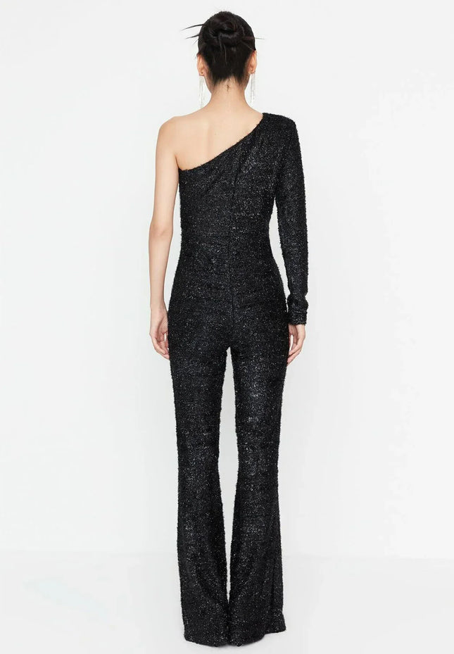 UNICORN Women's jumpsuit black with glitter xs s m l xl
