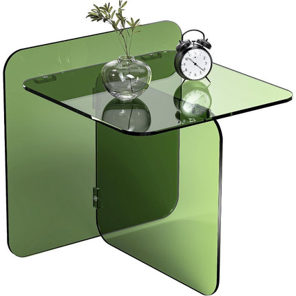 UNICORN Acrylic Drinking Table Transparent Round Side Table Green Orange