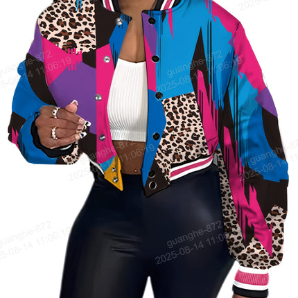 UNICORN Women'S New Autumn And Winter Casual Printed Long-Sleeve Jacket s m l xl xxl