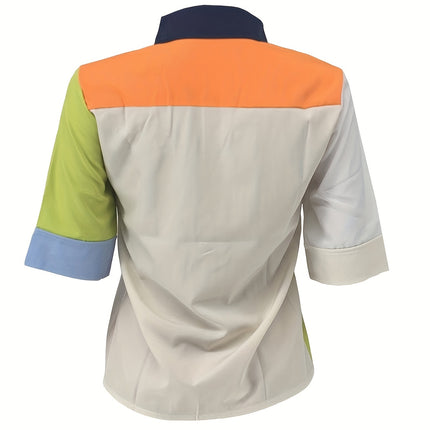 UNICORN Summer Fashion Casual Color Block Shirt s m l xl xxl