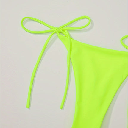 UNICORN Solid Color Sexy Rope Style Bikini Swimwear for Fashionable Women s m l
