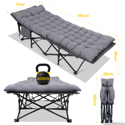 UNICORN Portable Folding Bed, Camp Bed for Guests, Supports Up to 200 Kg