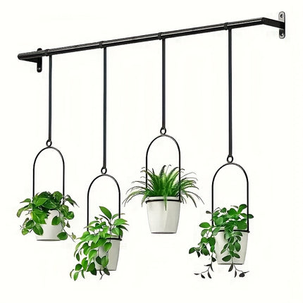 UNICORN Indoor And Outdoor Adjustable Hanging Flower Pots with 4 Pots