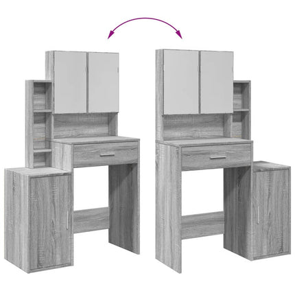 UNICORN Dressing Table Makeup with Mirror Black White Brown Grey Dressing Table
