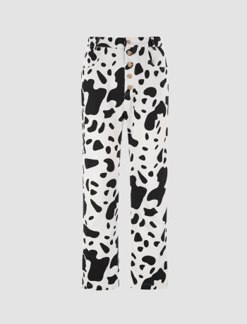 UNICORN Women's trousers cow print xs s m l xl