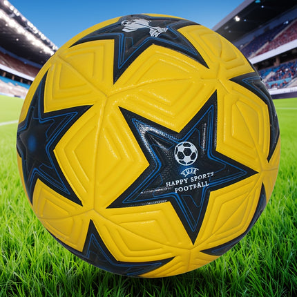 UNICORN Soccer Ball with Star Patterns High Quality Seamless Football size 5