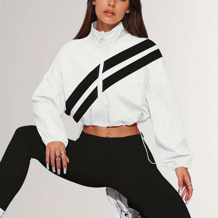 UNICORN Sports Zip-Up Stand Collar Jacket with Drawstring Hem Suitable for Running s m l