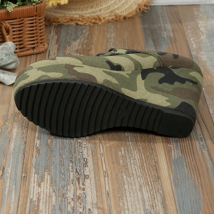 UNICORN Height-Increasing Platform Lace-Up New Simple Women's Flat Shoes