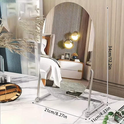 UNICORN Dressing Table Mirror, Iron Frame, silver and golden, Bathroom Vanity Mirror