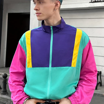 UNICORN Men'S Color-Blocked Patchwork Jacket s m l xl xxl